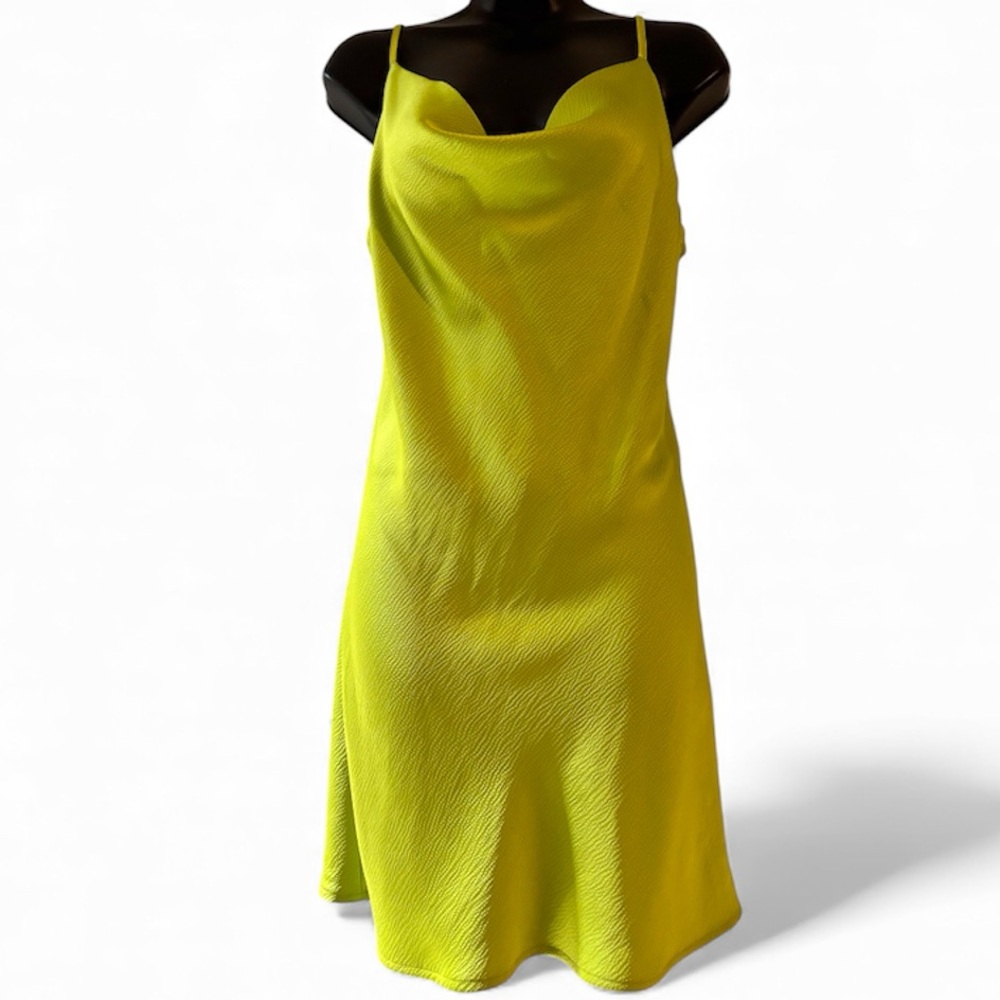 Lime Green Women's Slip Dress